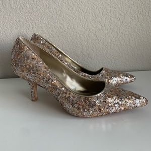 Sequins High Heel Pumps